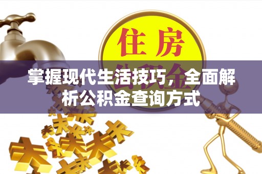 合作掌握现代生活技巧，全面解析公积金查询方式