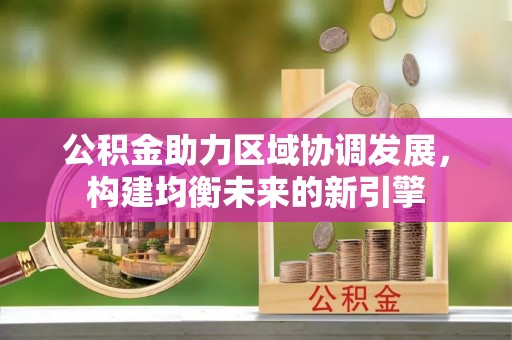合作公积金助力区域协调发展，构建均衡未来的新引擎