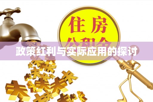 合作政策红利与实际应用的探讨