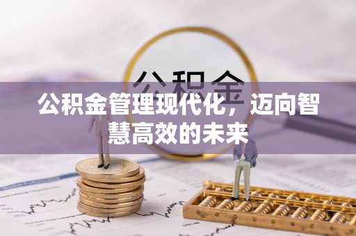 合作公积金管理现代化，迈向智慧高效的未来