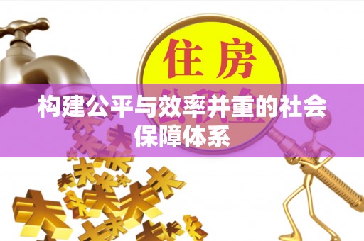 合作构建公平与效率并重的社会保障体系