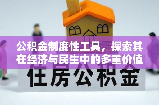 合作公积金制度性工具，探索其在经济与民生中的多重价值