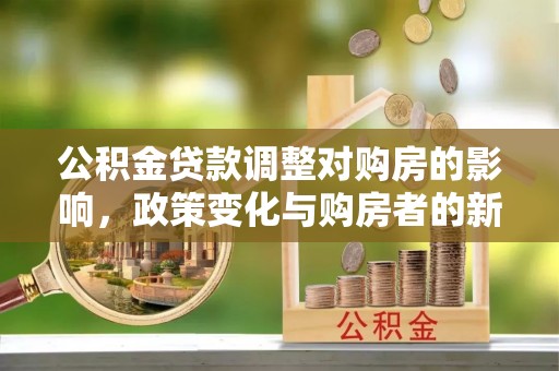 合作公积金贷款调整对购房的影响，政策变化与购房者的新选择